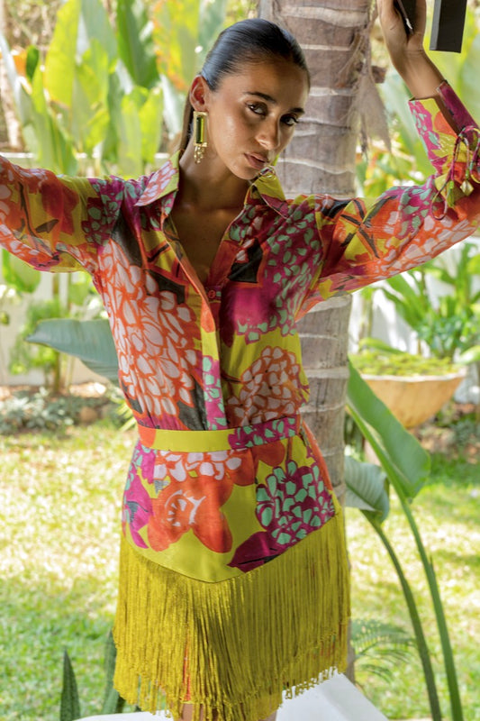 Valley of flowers short skirt