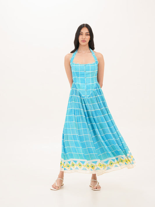 Costa Halter Long Dress