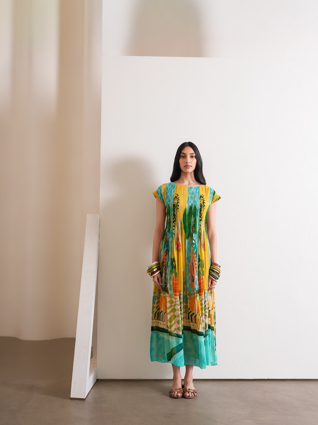 Highland Pintuck Dress