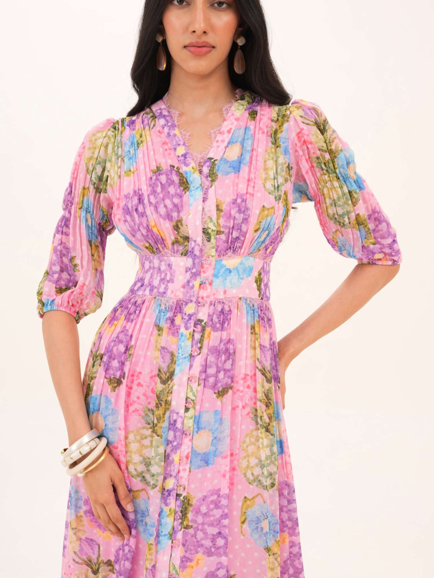 Rosette Long Dress