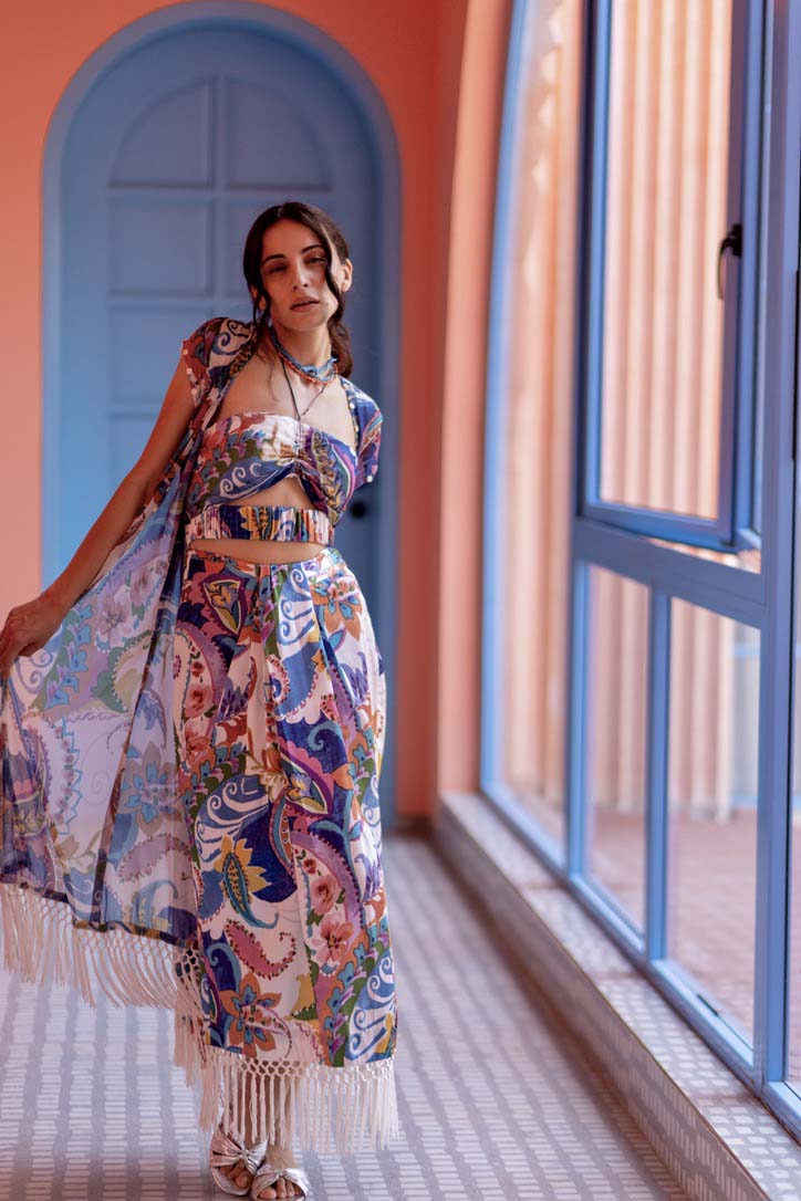 Paros Drape Skirt