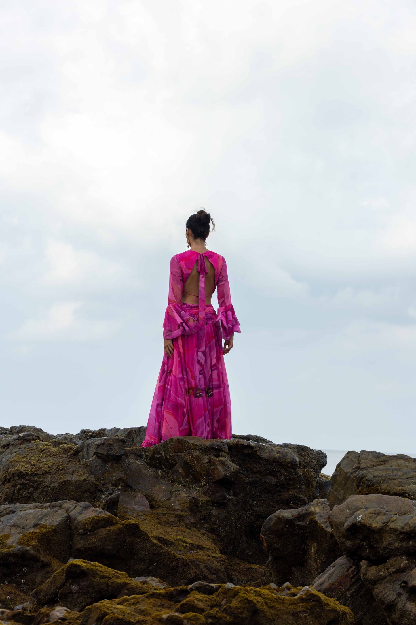 Moonpetal Cut-out Maxi Dress
