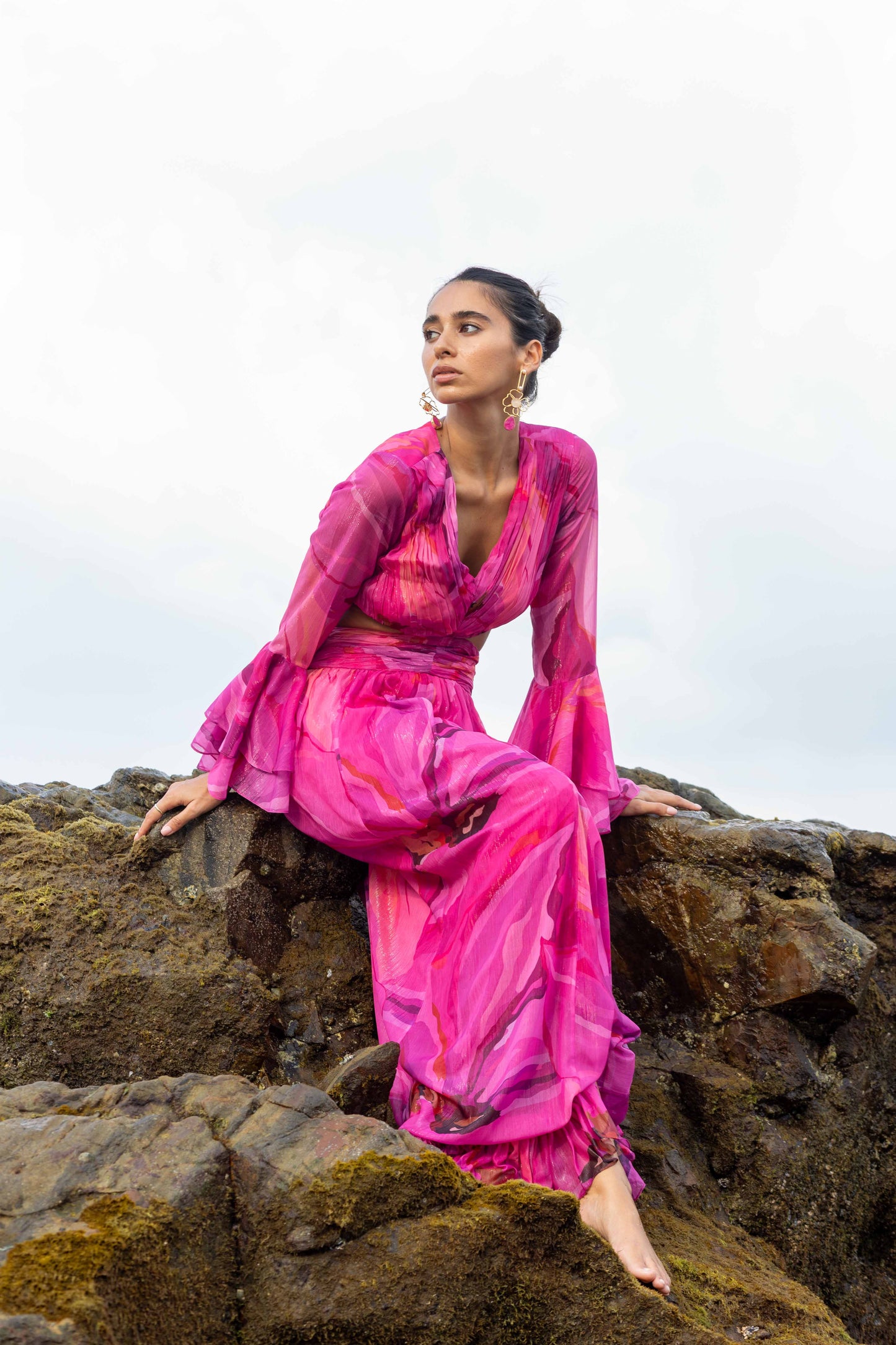 Moonpetal Cut-out Maxi Dress