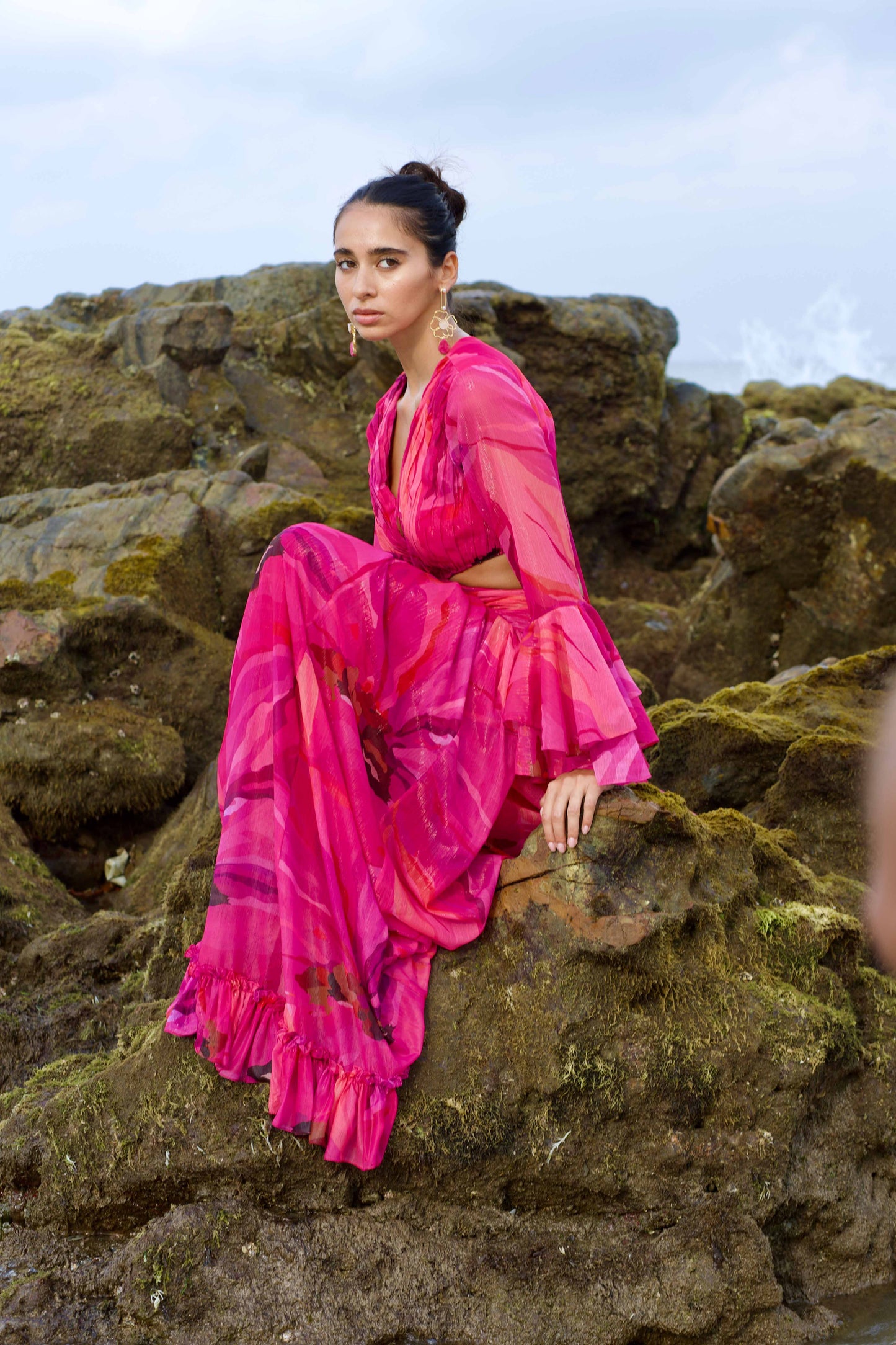 Moonpetal Cut-out Maxi Dress
