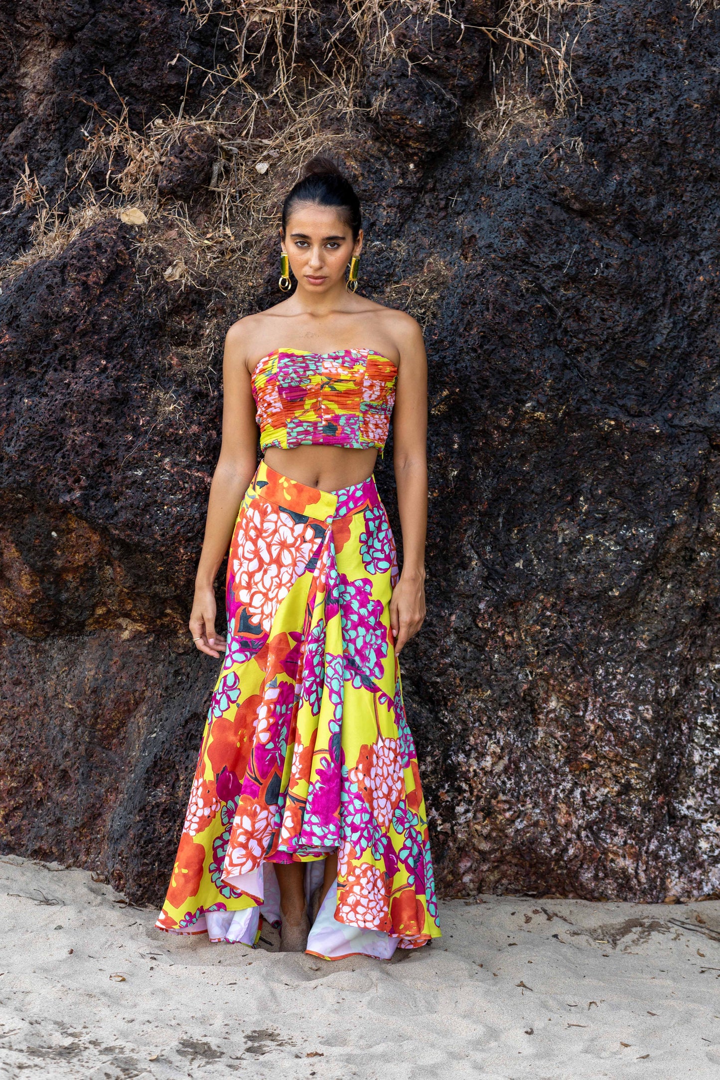 Valley of Flowers Draped Skirt