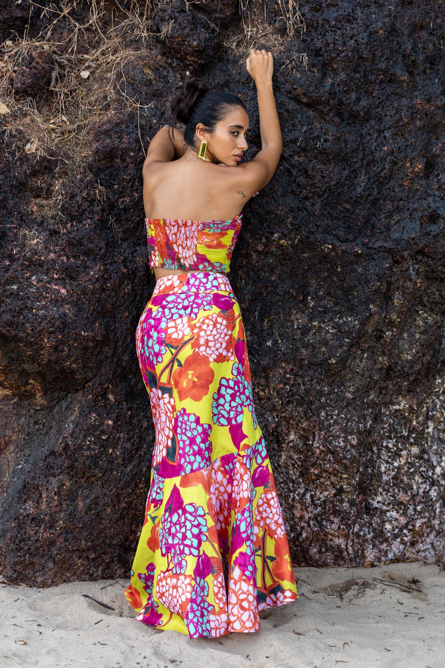 Valley of Flowers Draped Skirt