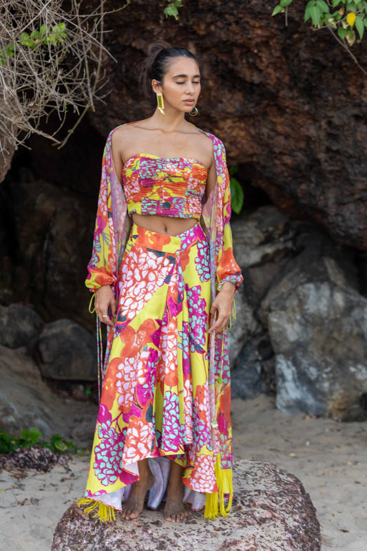 Valley of Flowers Draped Skirt
