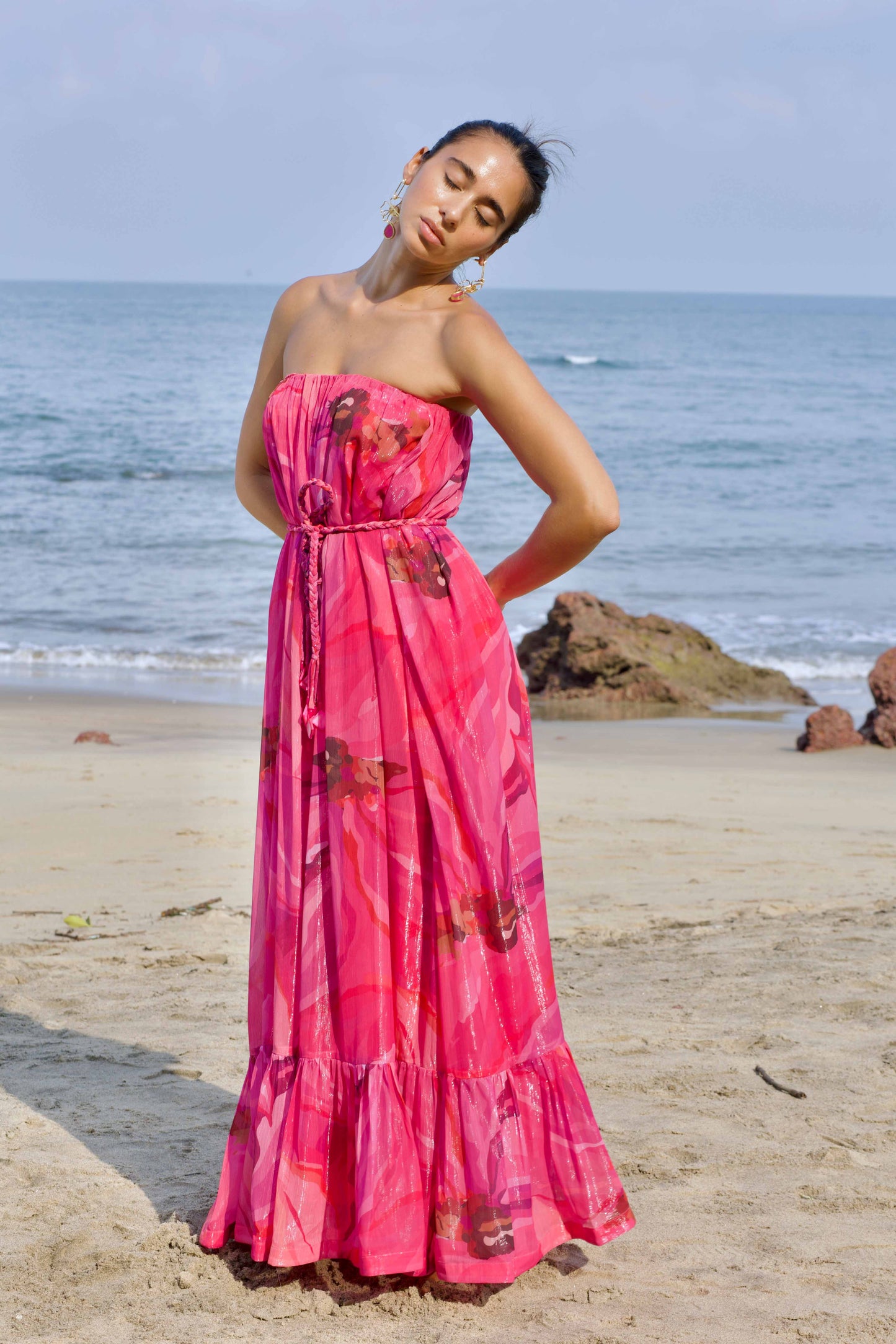 Moonpetal off-shoulder dress