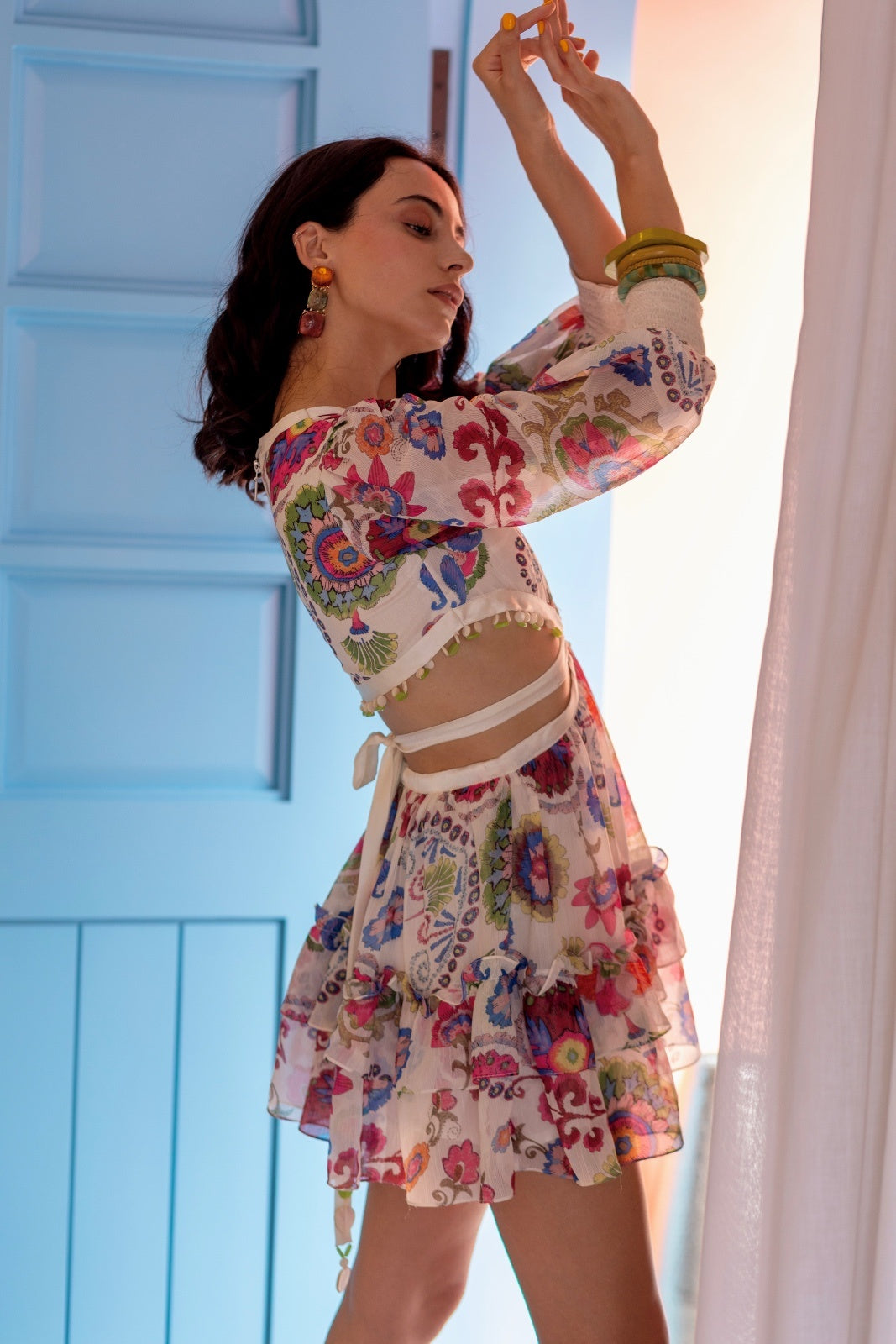 Corsica cut-out short dress