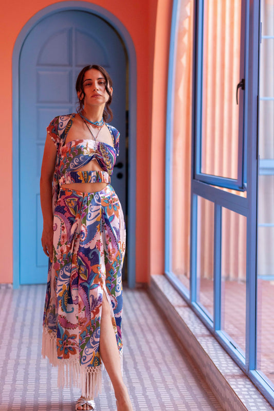 Paros Drape Skirt