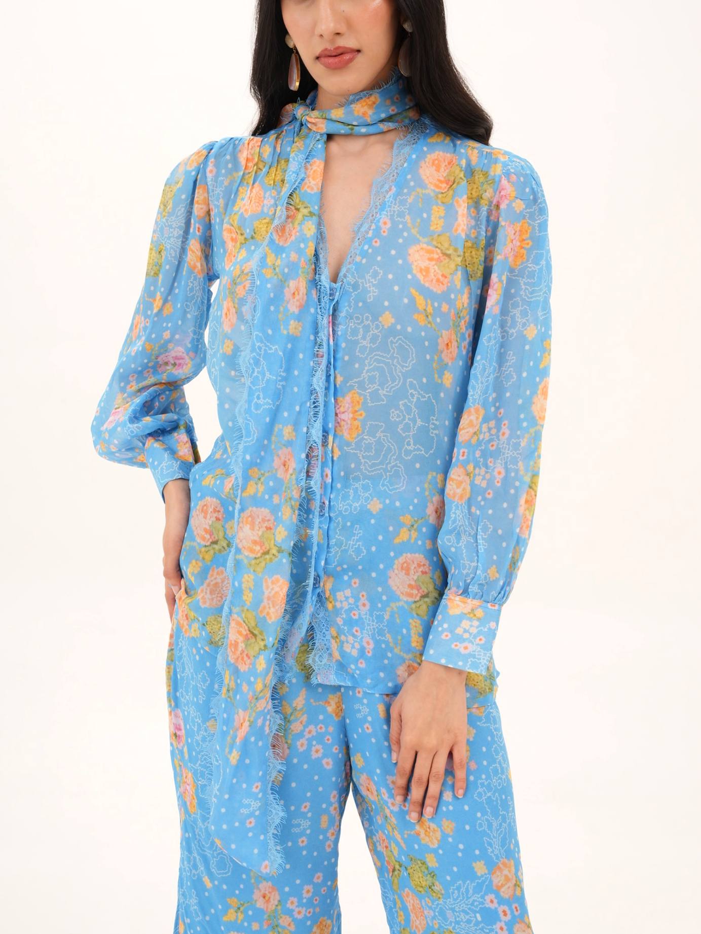 Palmera Tie-up Shirt