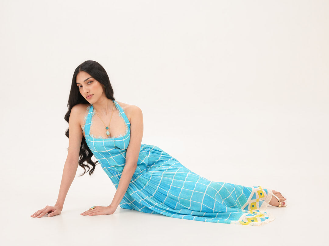 Costa Halter Long Dress