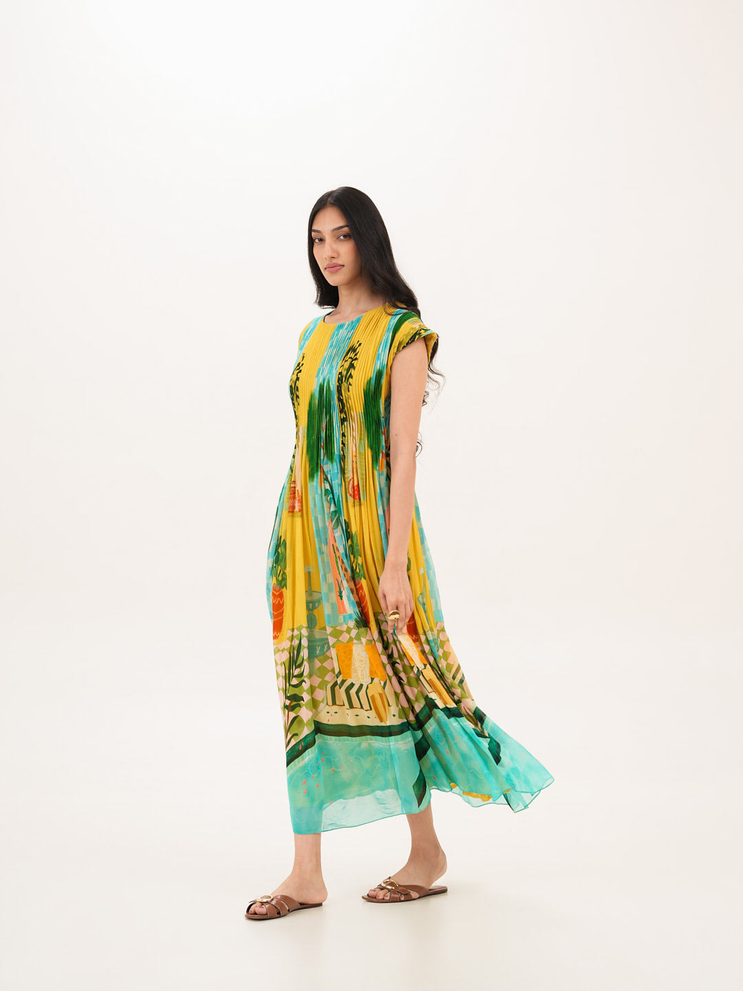 Highland Pintuck Dress