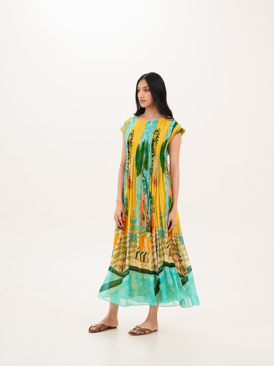 Highland Pintuck Dress