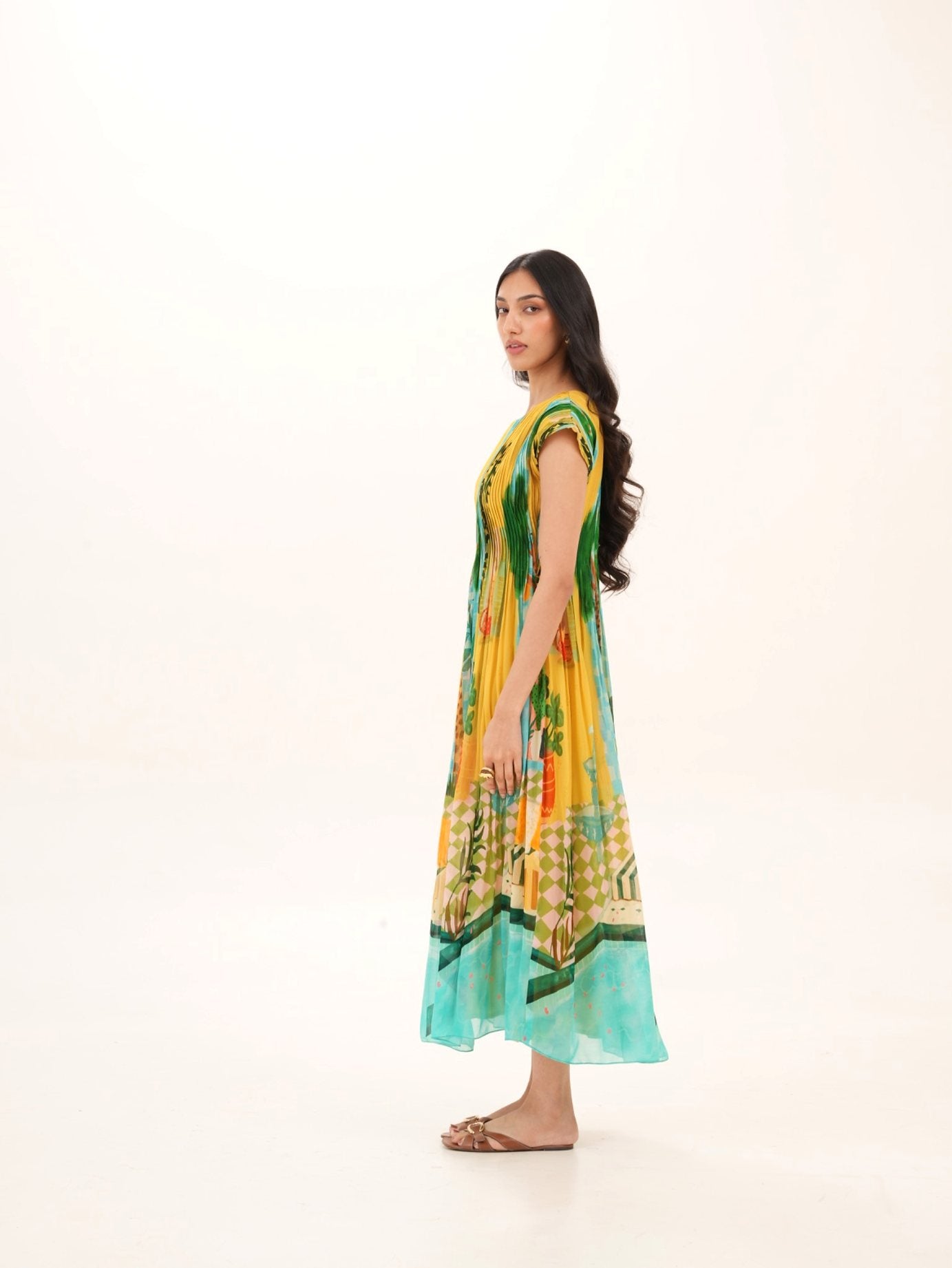 Highland Pintuck Dress
