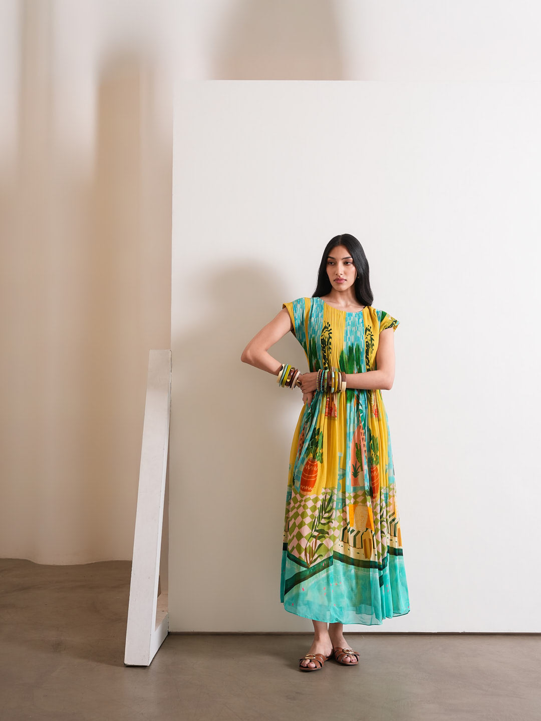 Highland Pintuck Dress
