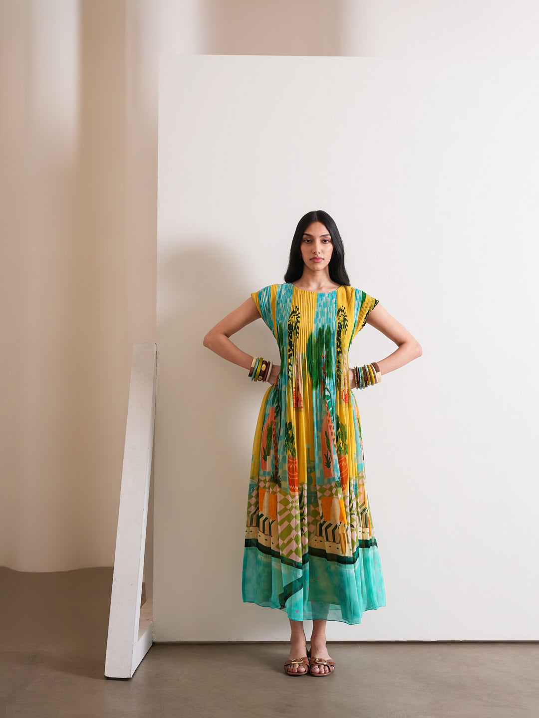 Highland Pintuck Dress