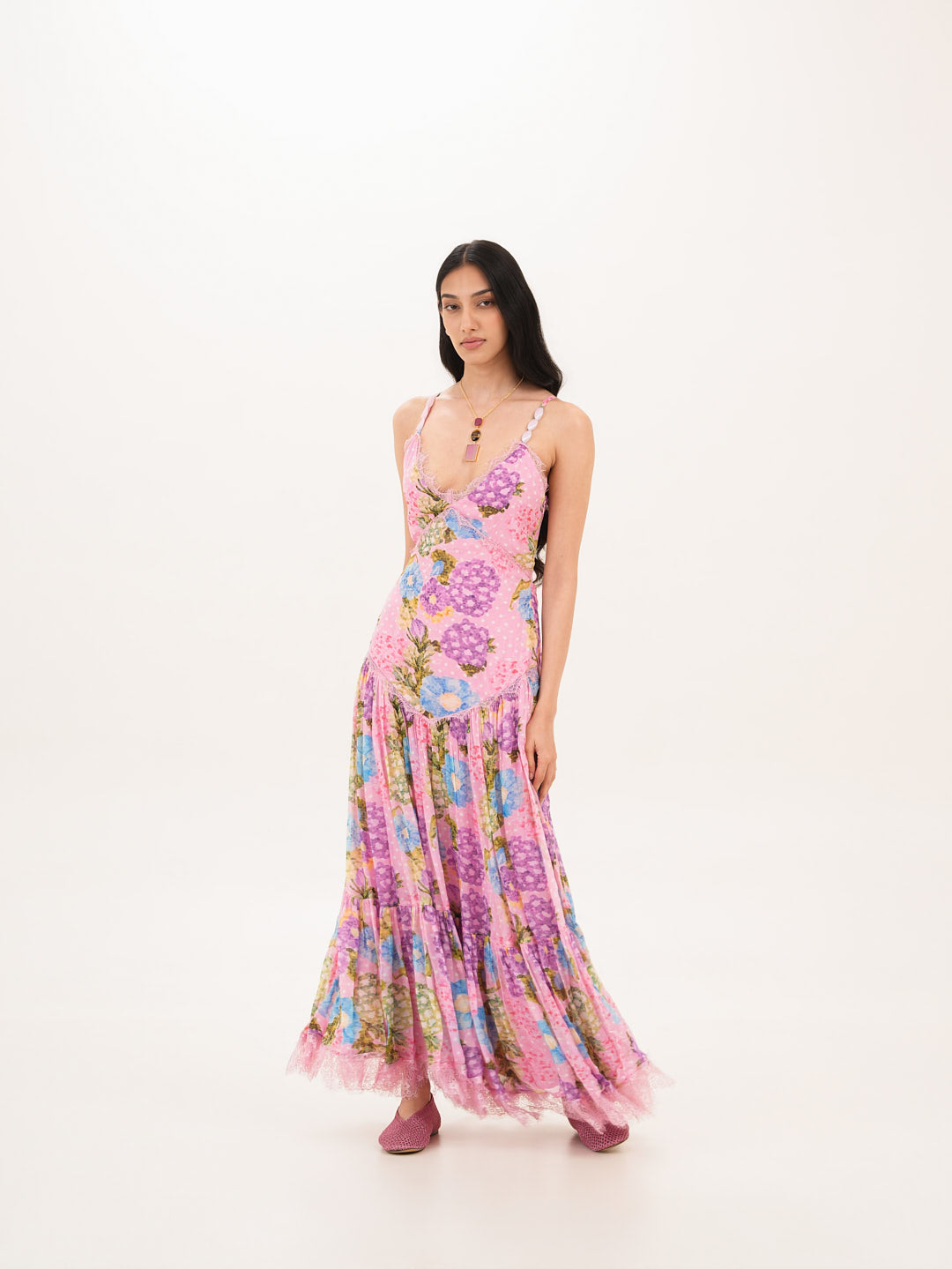 Rosette Back Cutout Dress
