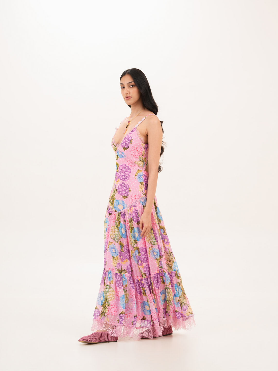 Rosette Back Cutout Dress