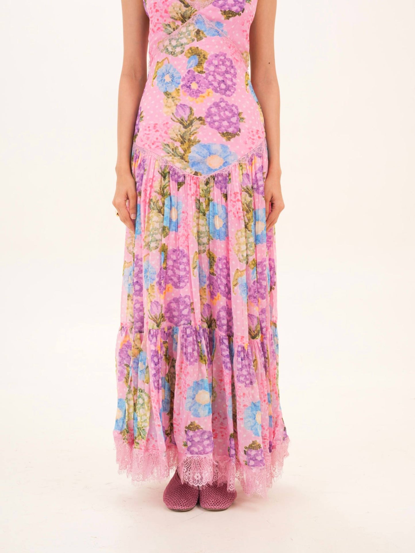Rosette Back Cutout Dress