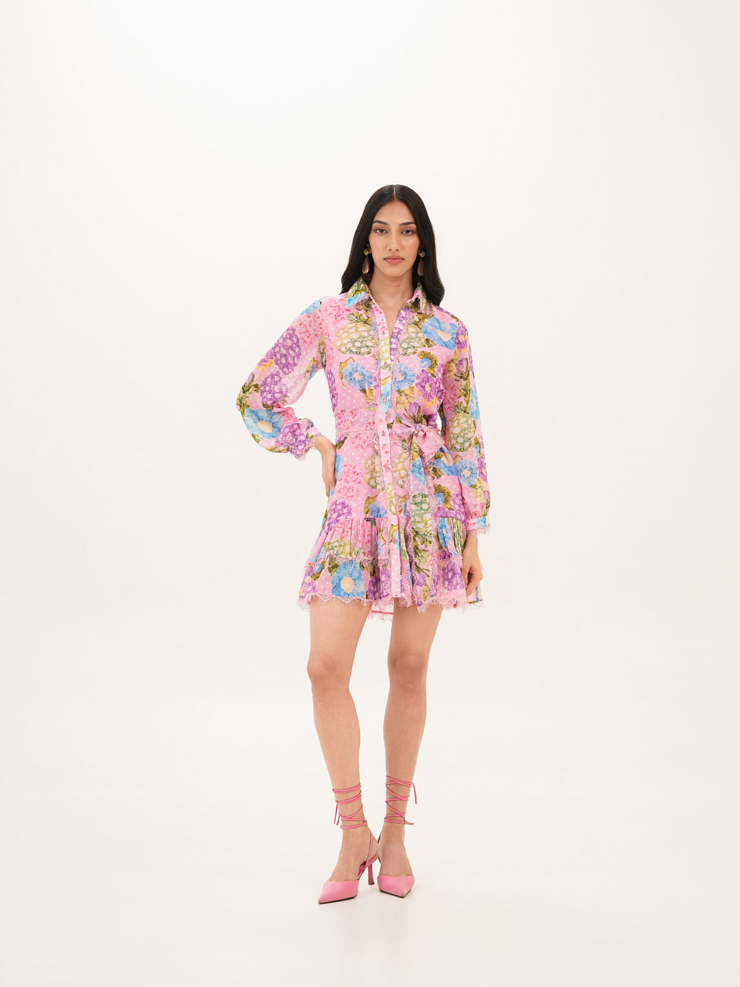 Rosette Short Dress