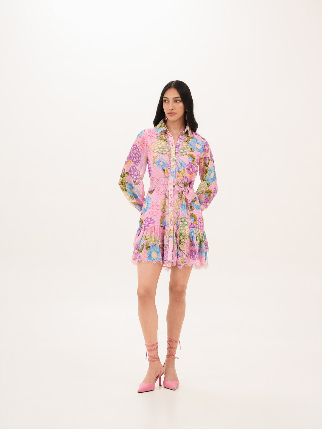 Rosette Short Dress