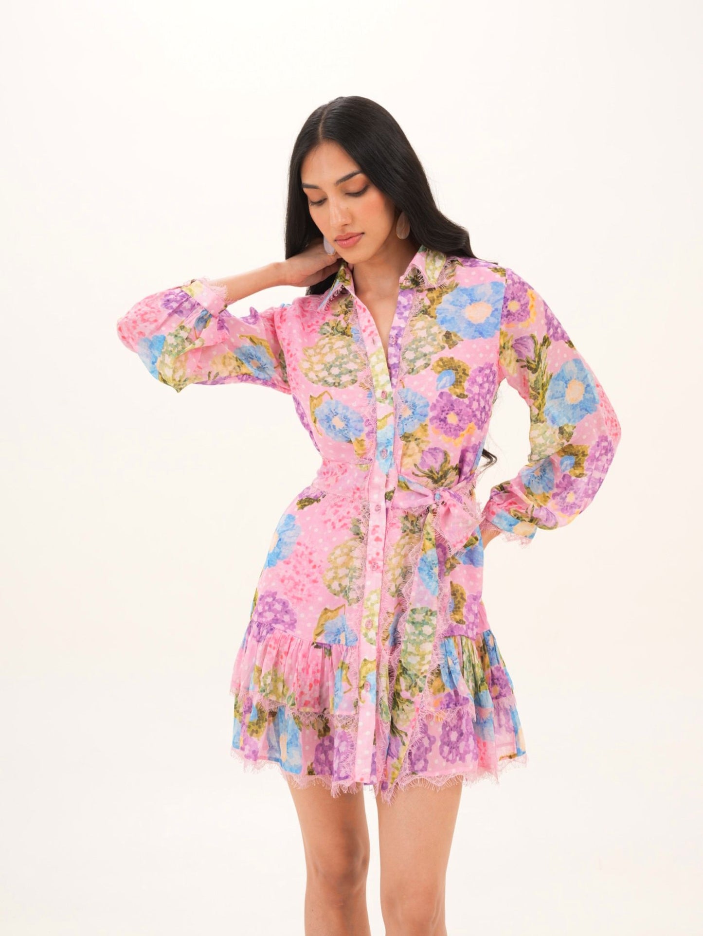Rosette Short Dress