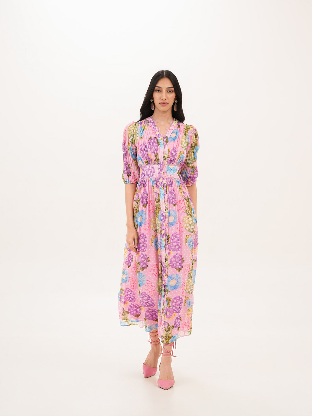 Rosette Long Dress