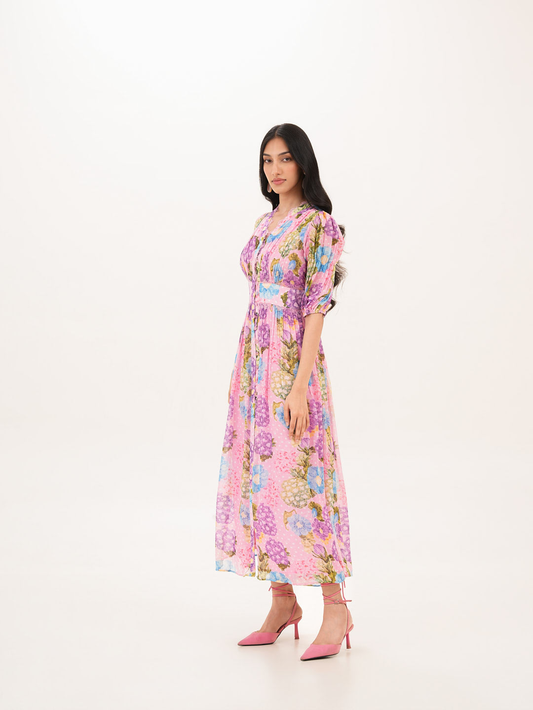 Rosette Long Dress