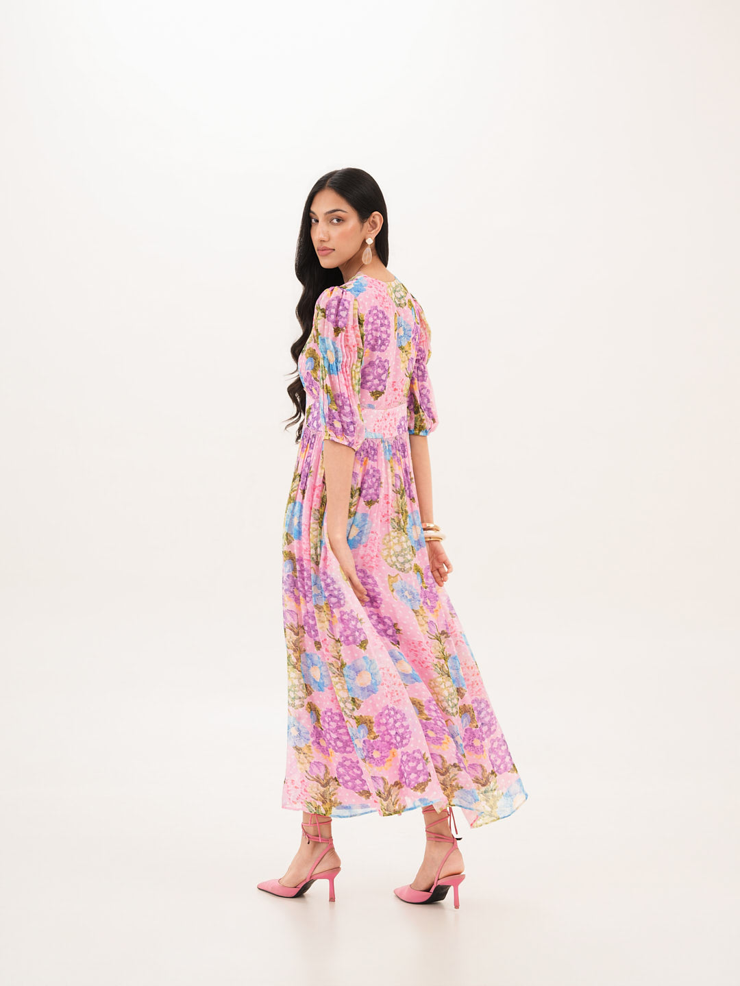 Rosette Long Dress