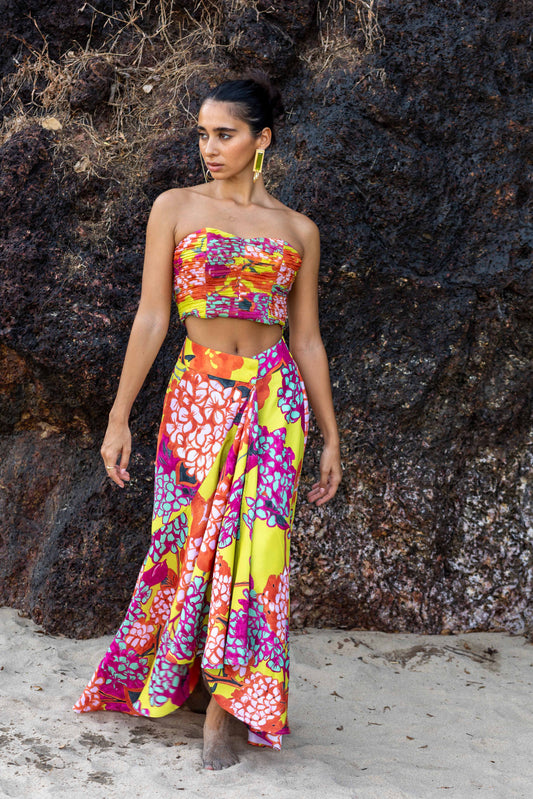 Valley of Flowers Draped Skirt