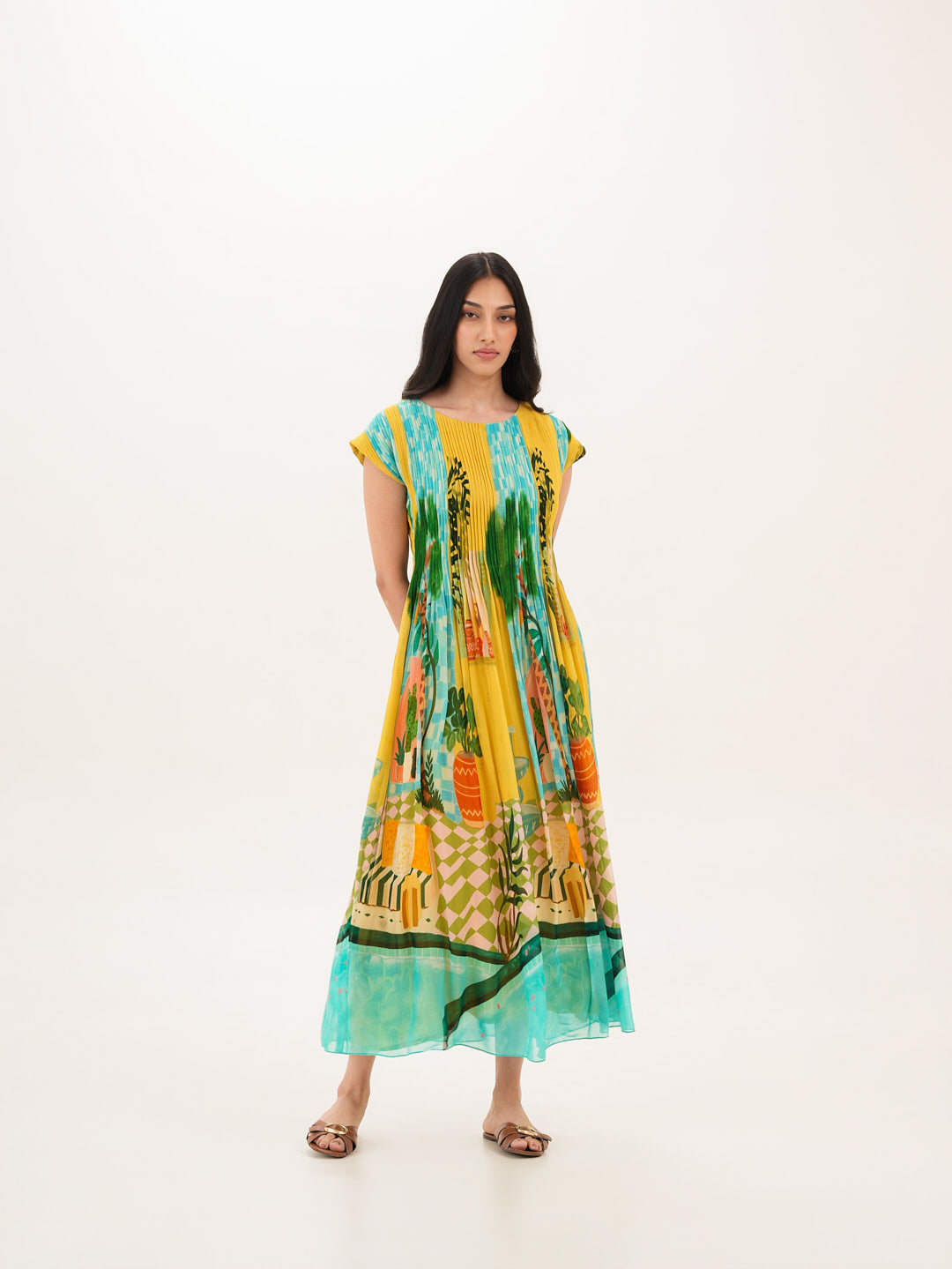 Highland Pintuck Dress