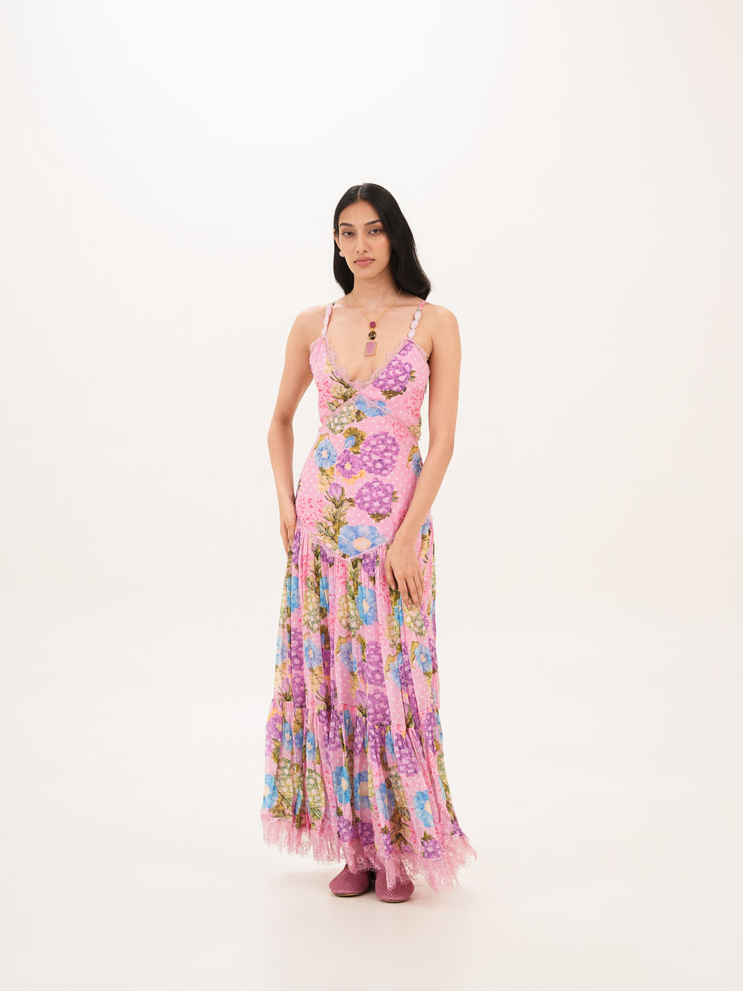 Rosette Back Cutout Dress